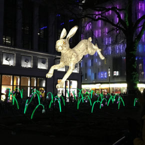 Lumiere Festival of Light in London - hare