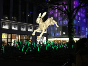 Lumiere Festival of Light in London - hare
