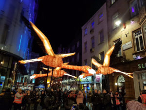 Lumiere Festival of Light in London - birds